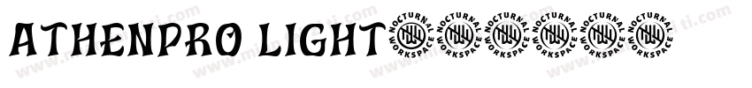 athenpro Light字体转换